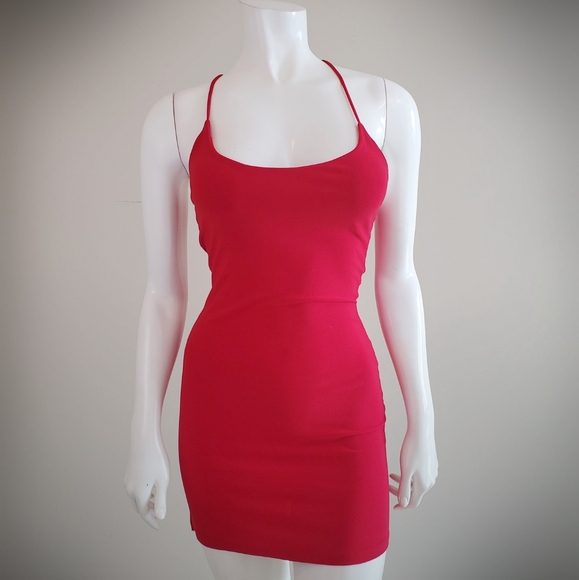 Y2K red fitted dress - Picture 1 of 5